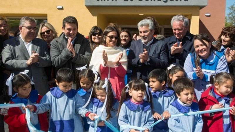 Corpacci inauguró el Jardín de Infantes de Collagasta