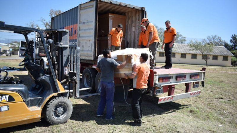 Llegó a Catamarca la carpa hospital donada por EE.UU.