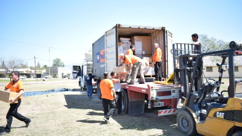 Llegó a Catamarca la carpa hospital donada por EE.UU.