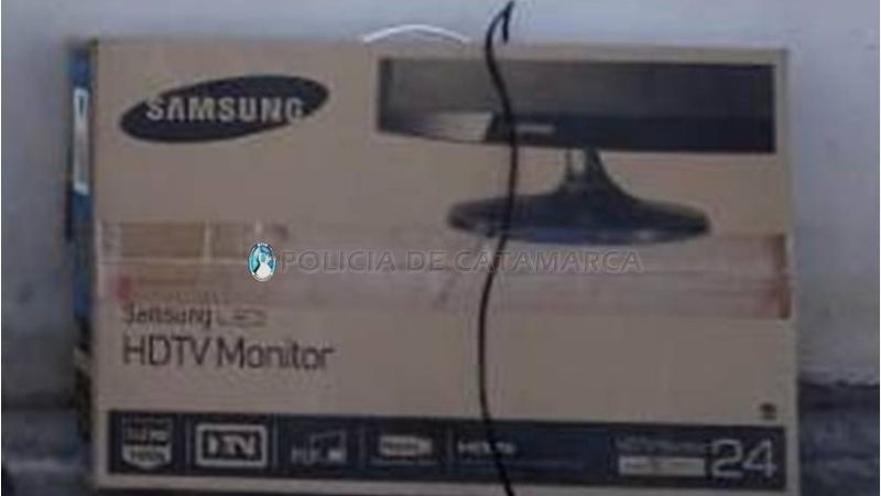 Robó un televisor, lo abandonó y lo atraparon
