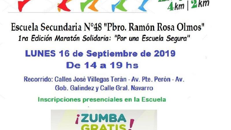La Secundaria “Pbro. Olmos” corre por una “escuela segura”