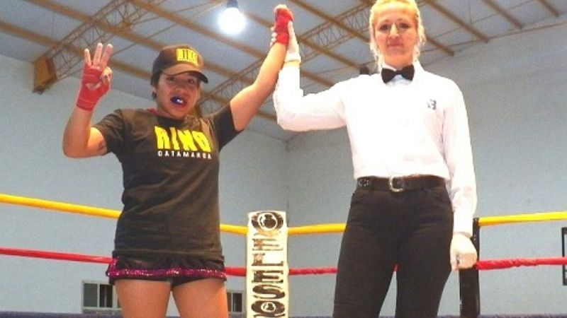 La “Monita” Romero ganó en la fiesta de los boxeadores