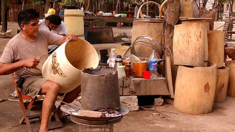 Marcha de los bombos en Saujil