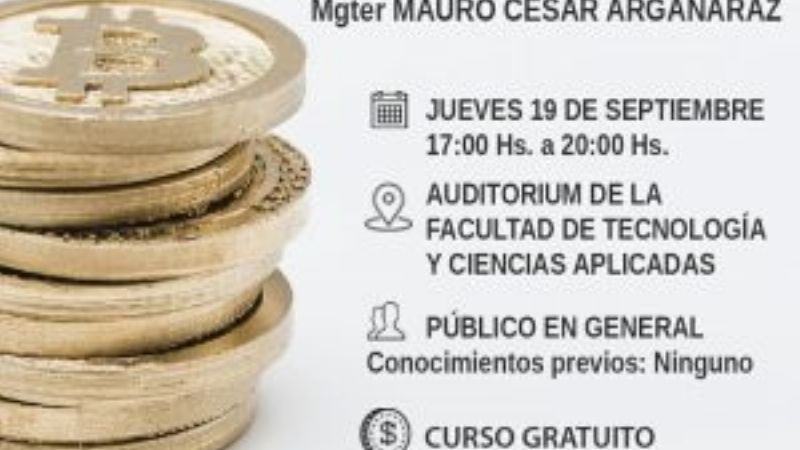 Conferencia en Tecnología sobre criptomonedas, bitcoin y blockchain