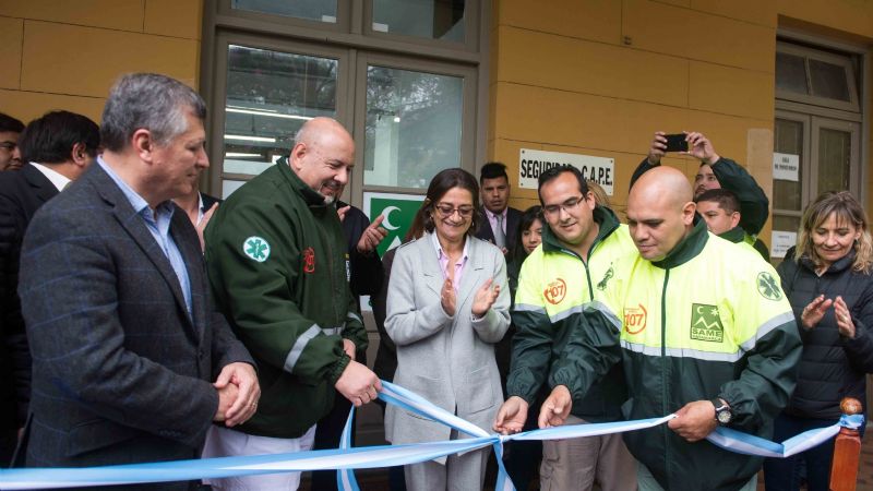 Lucía inauguró las nuevas oficinas del SAME
