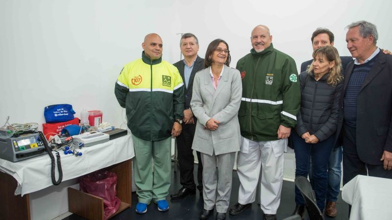 Lucía inauguró las nuevas oficinas del SAME