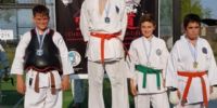 1º Kumite Juan Antonio Villafañe Dusso y 3º Gaston Bulacios.