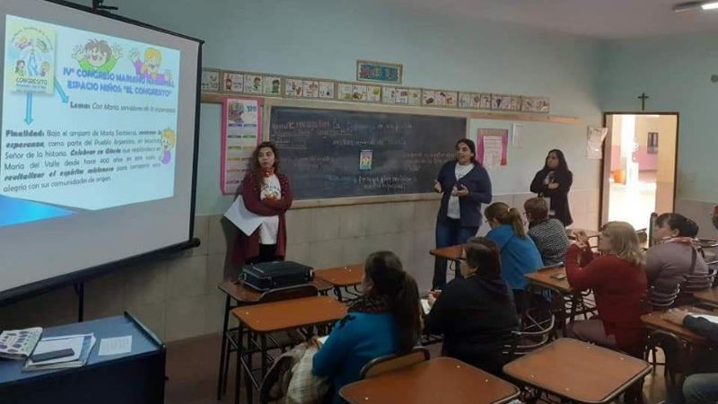 Presentaron el Congreso Mariano Nacional a las parroquias del Decanato Centro