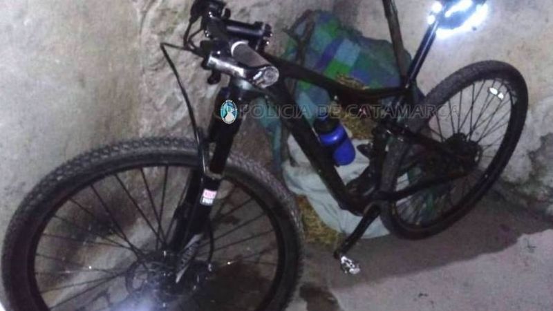 Secuestran una bicicleta abandonada en la ruta 4