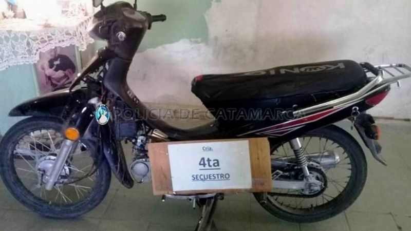 Circulaba en una moto robada hace 4 años