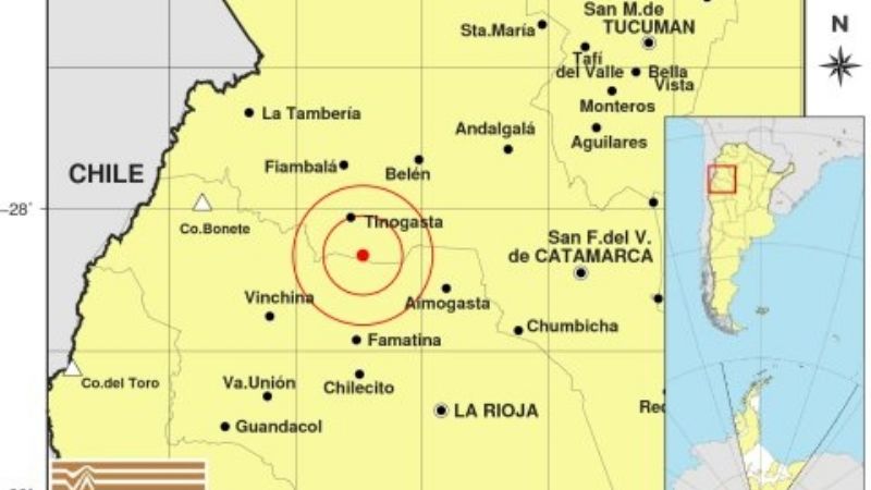 Sismo en Tinogasta