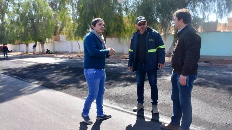 Finalizó la pavimentación en un barrio de Tinogasta