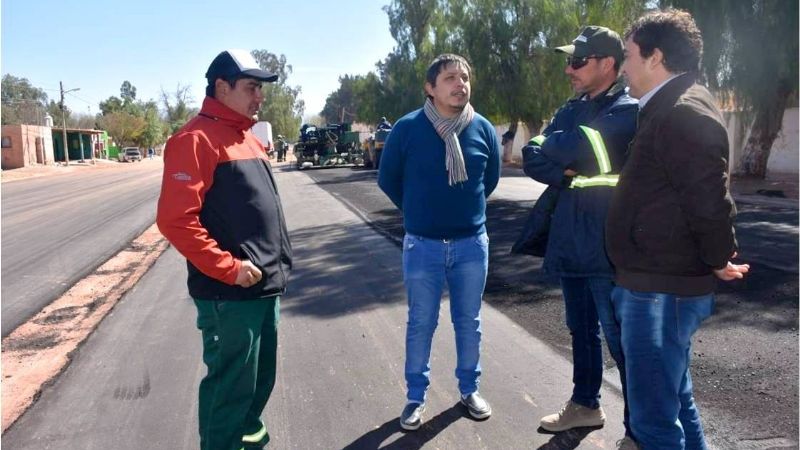 Finalizó la pavimentación en un barrio de Tinogasta