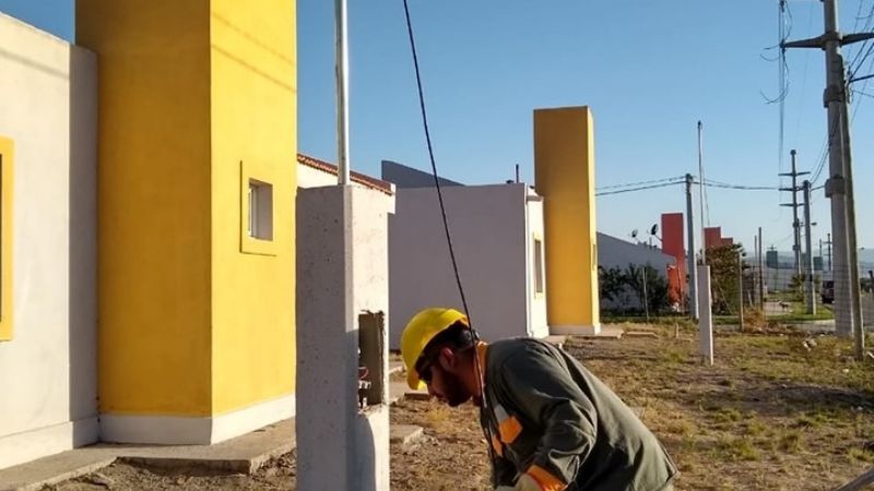 Las nuevas viviendas cuentan con servicio eléctrico