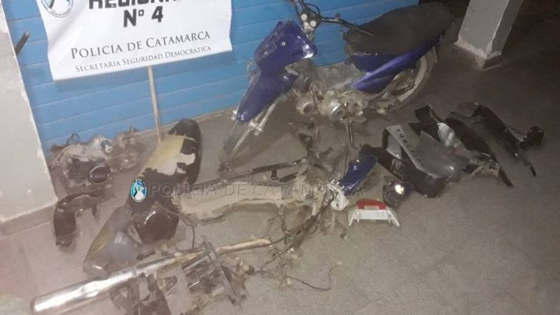 Aprehenden a un joven y secuestran motopartes en Andalgalá