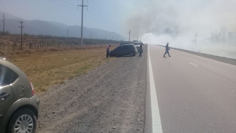 Choque frontal en la ruta 38 por la poca visibilidad