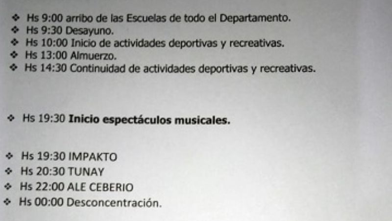 Fiesta de los estudiantes en Guayamba