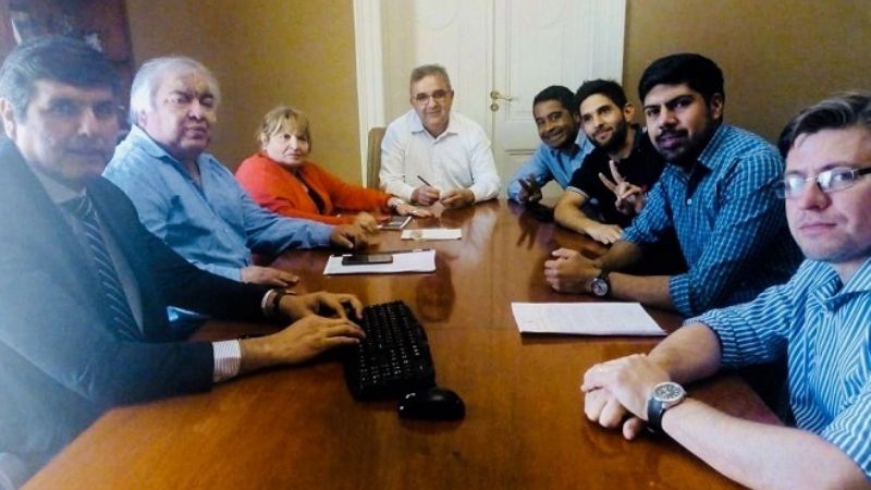 Jalil recibió a integrantes de la Ubaldini
