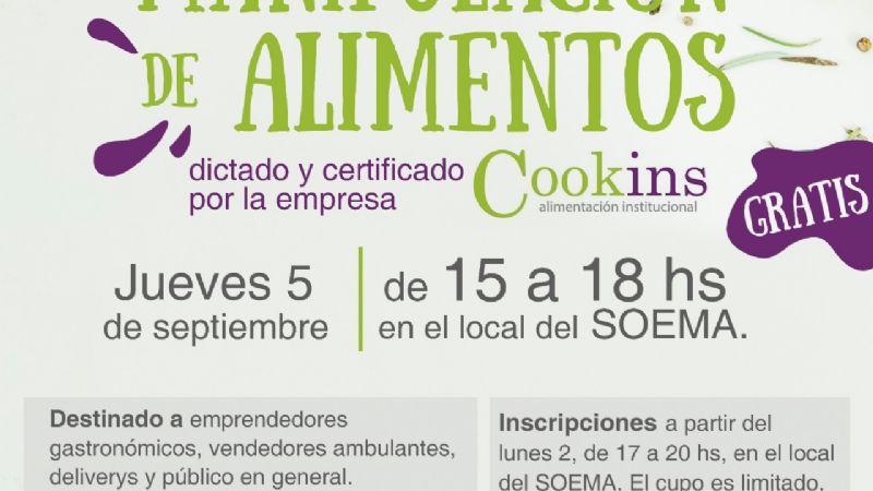 Curso teórico de Manipulación de Alimentos