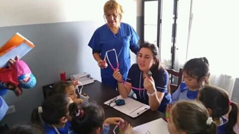 Jardineritos visitaron el minihospital de El Alto