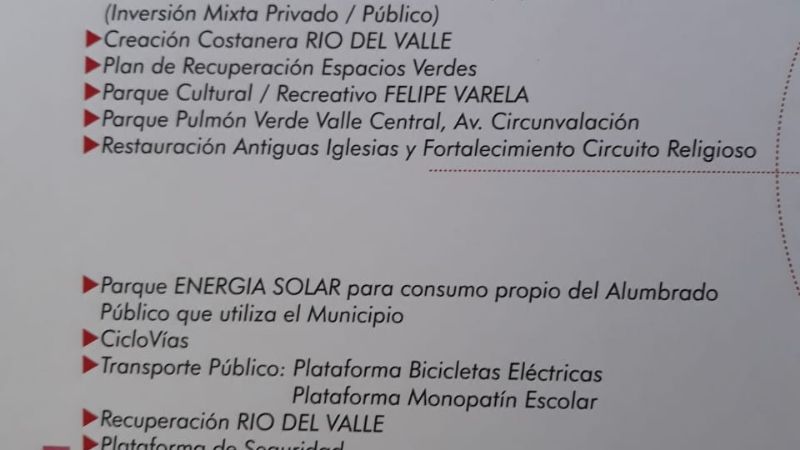 En busca de su reelección, Jalile presentó proyectos para Valle Viejo