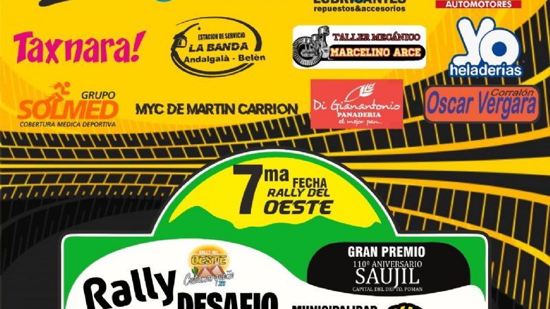En Saujil se corre la 7ma. fecha del Rally del Oeste