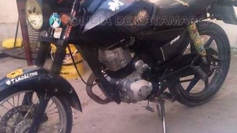 Tenía los papeles de la moto, adulterados
