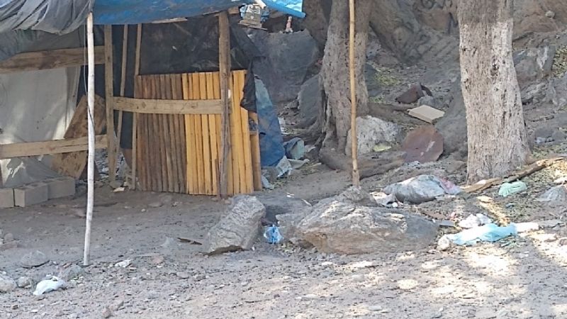 Tristes imágenes en La Gruta