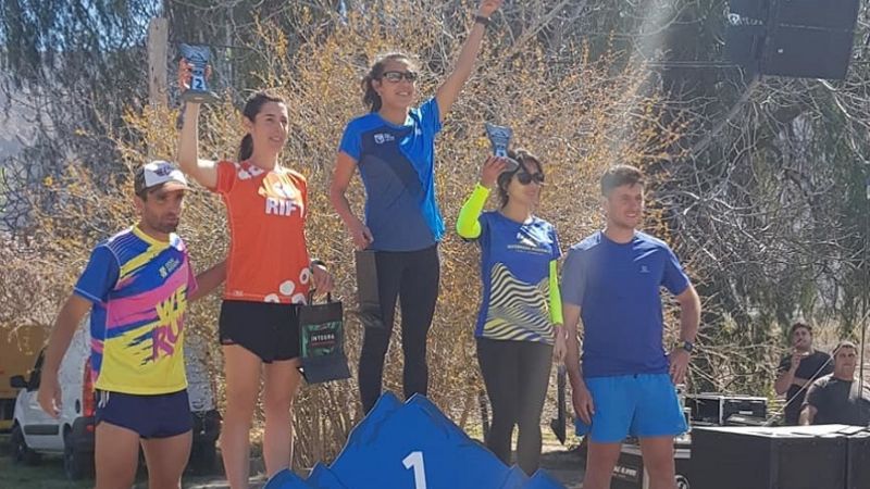 Paola Maza se lució en la Quebrada Rugiente de San Juan