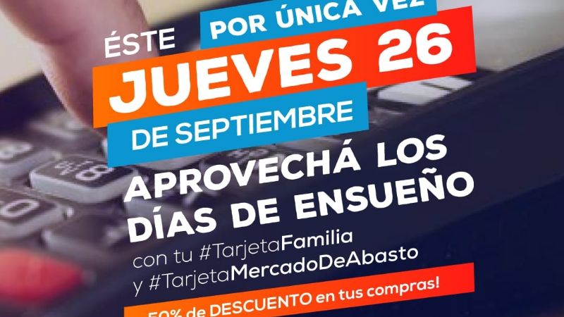 Acreditan fondos de la Tarjeta Familia