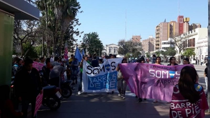 Barrios de Pie se manifestó nuevamente por la emergencia alimentaria