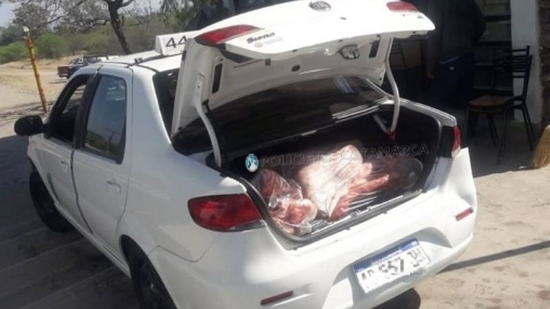 Secuestran 200 kilos de carne de cerdo