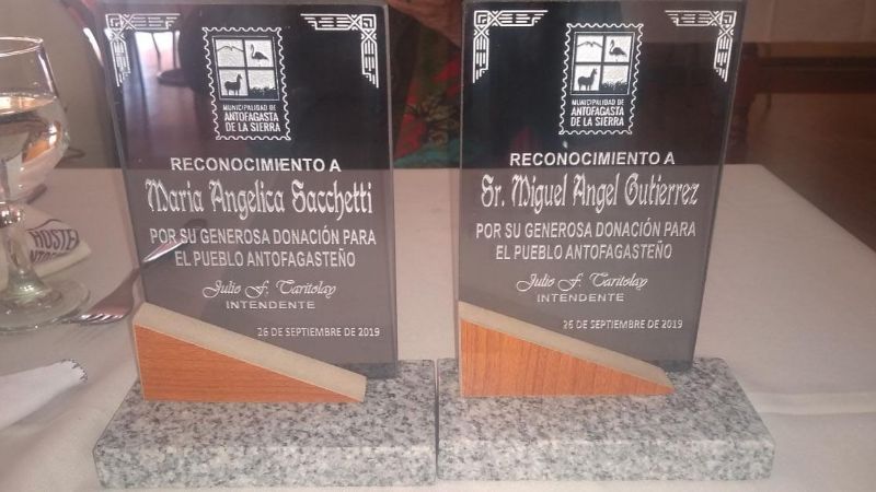 Dirigente andalgalense recibió reconocimiento en Antofagasta