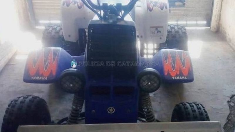 Encuentran un cuatriciclo abandonado