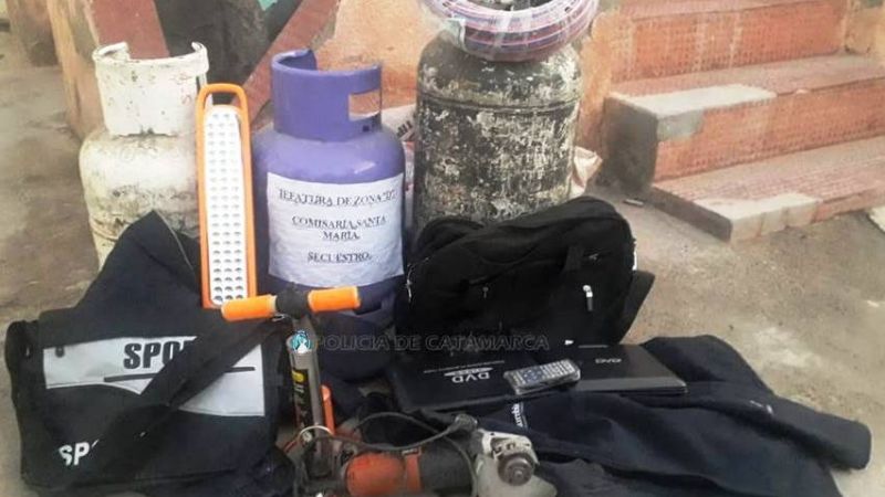 Recuperan elementos robados en Santa María