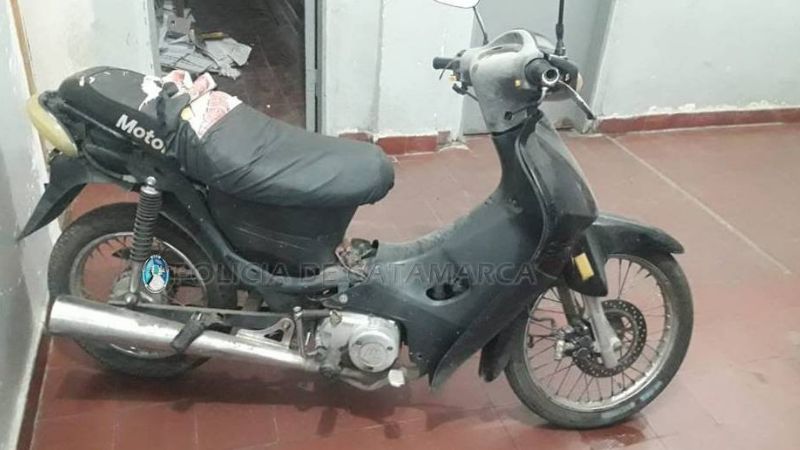 Secuestran una moto abandonada