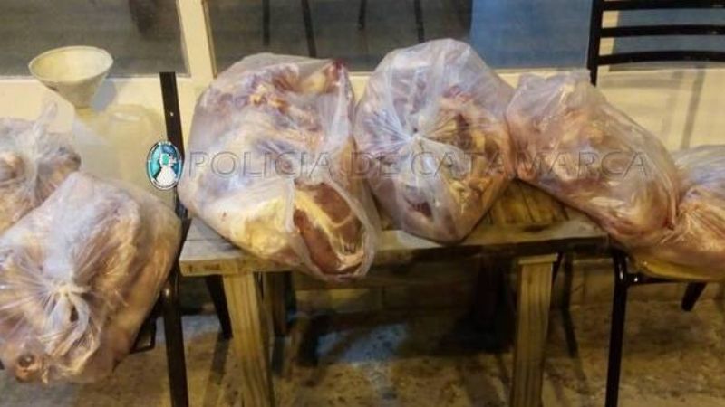 Secuestran carne y gran cantidad de bebidas alcohólicas en Valle Viejo