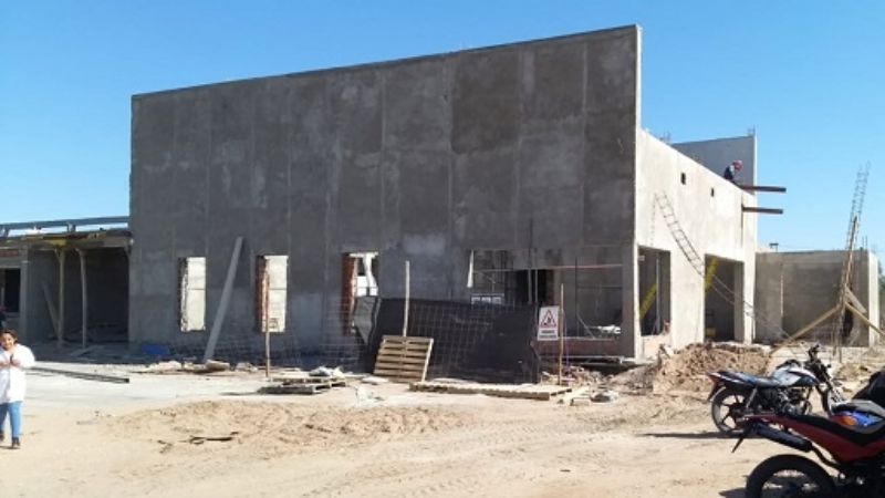 Avanza la obra del nuevo edificio escolar en Casa de Piedra
