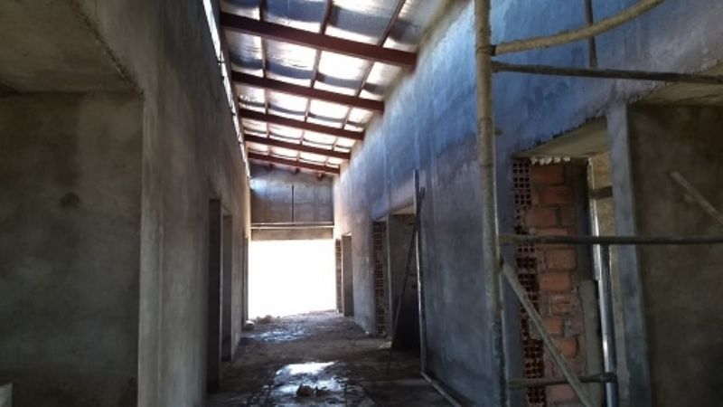 Avanza la obra del nuevo edificio escolar en Casa de Piedra