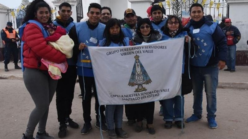 La Madre del Valle llega a la parroquia del Pilar en Santiago del Estero
