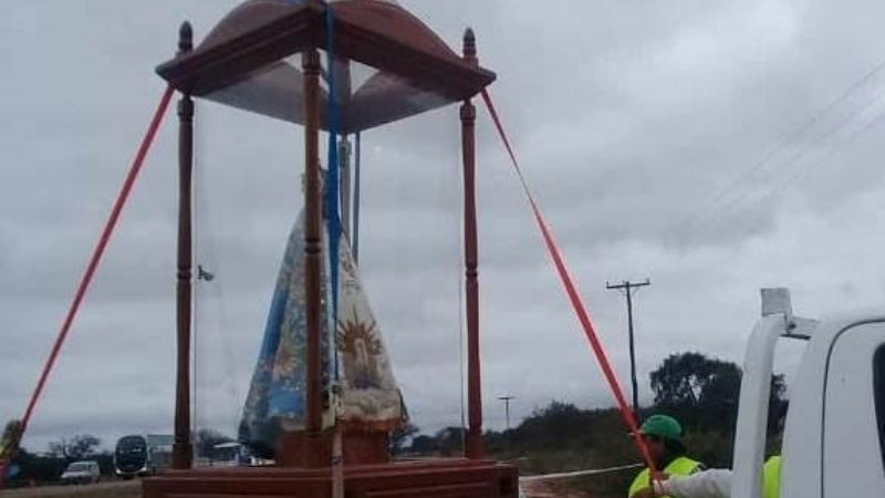 La Madre del Valle llega a la parroquia del Pilar en Santiago del Estero