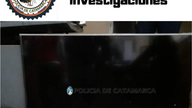 Aprehenden a un hombre por el robo de una moto y un televisor