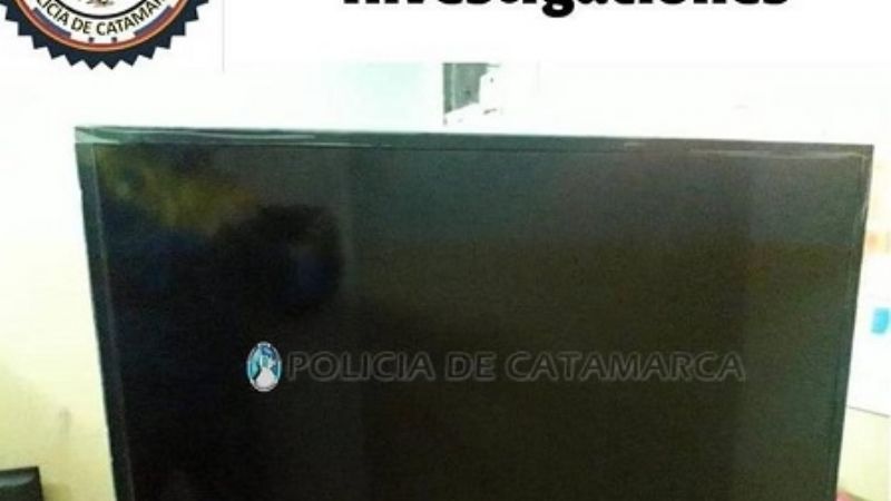 Recuperan un televisor sustraído