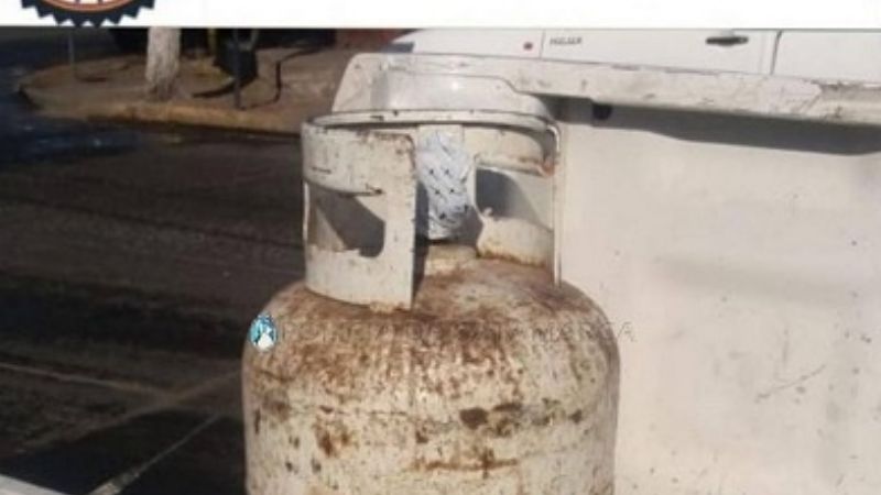 En un allanamiento secuestran una garrafa