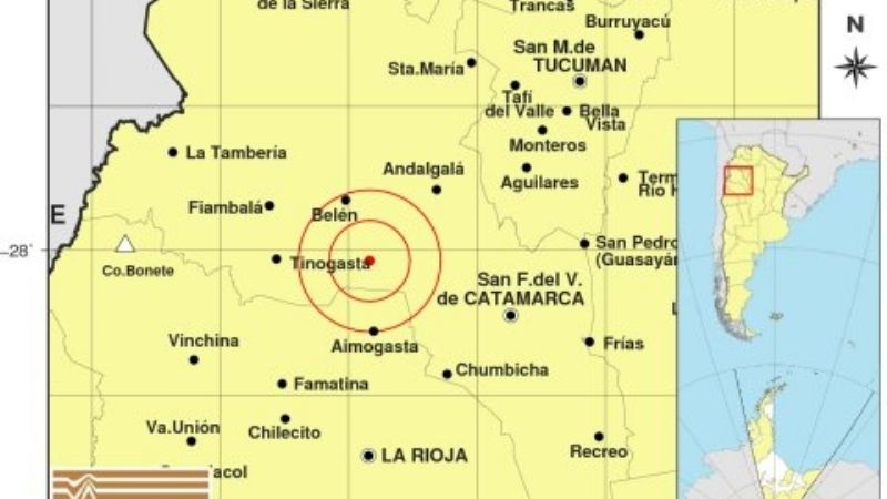 Temblor de 4.1 cerca de Belén