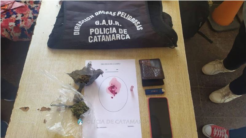 Secuestran tres porros en un operativo