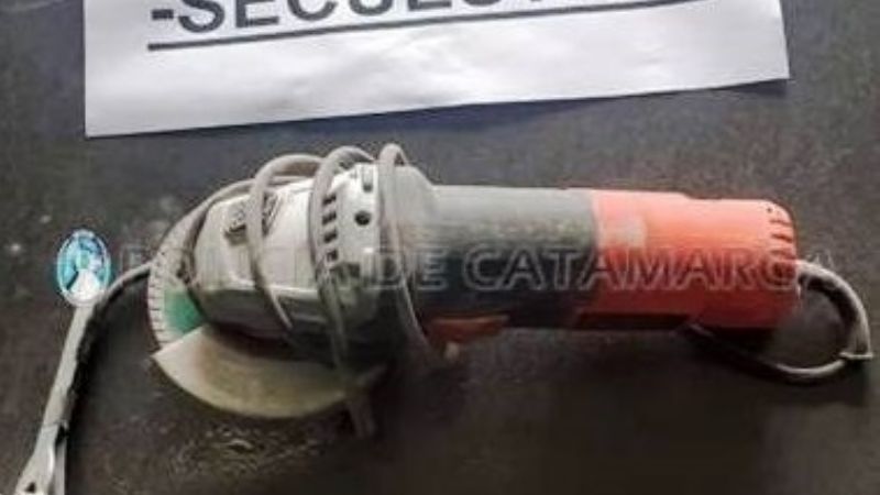 Recuperan una amoladora