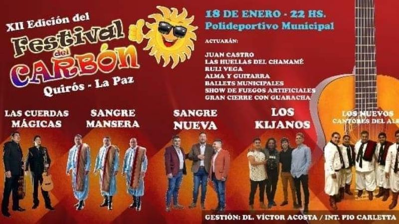 Se viene la 12° Festival del Carbón