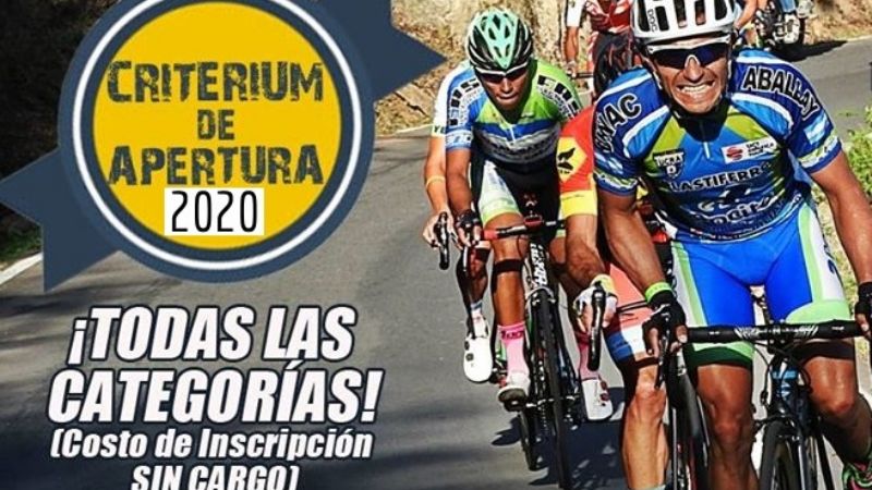Este sábado va la Criterium Apertura del Ciclismo en Ruta