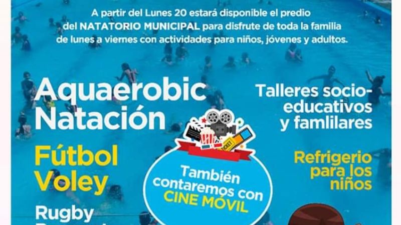 Este viernes reabre la pileta municipal de Valle Viejo